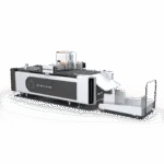 Side view of the AOL 1070PLUS digital cutting plotter