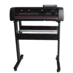 Angled view of the Liyu DF Series vinyl cutting plotter and stand