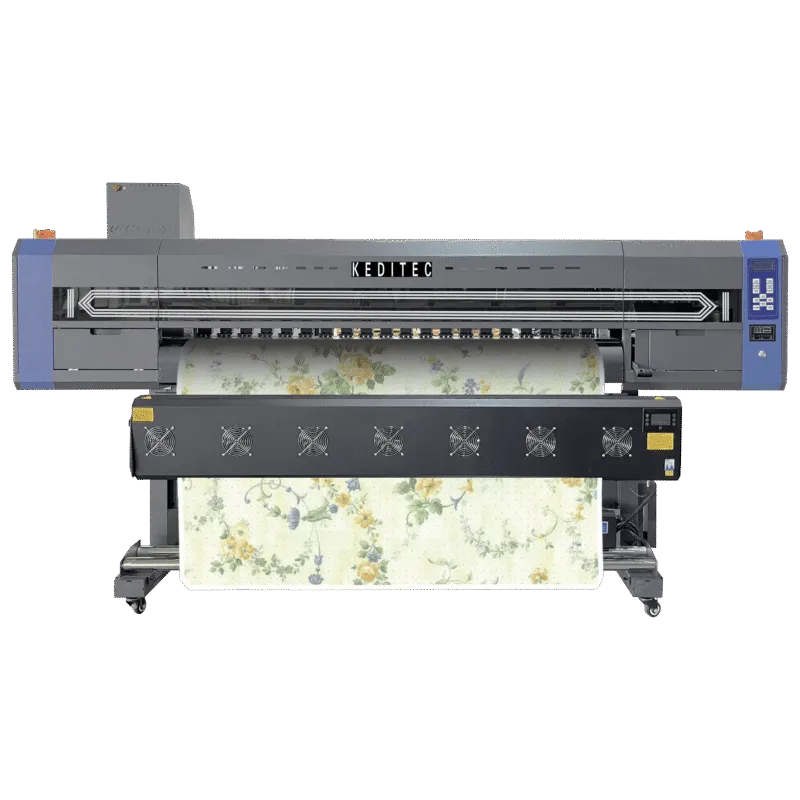 Front view of the Keditec K2-16TX sublimation printer