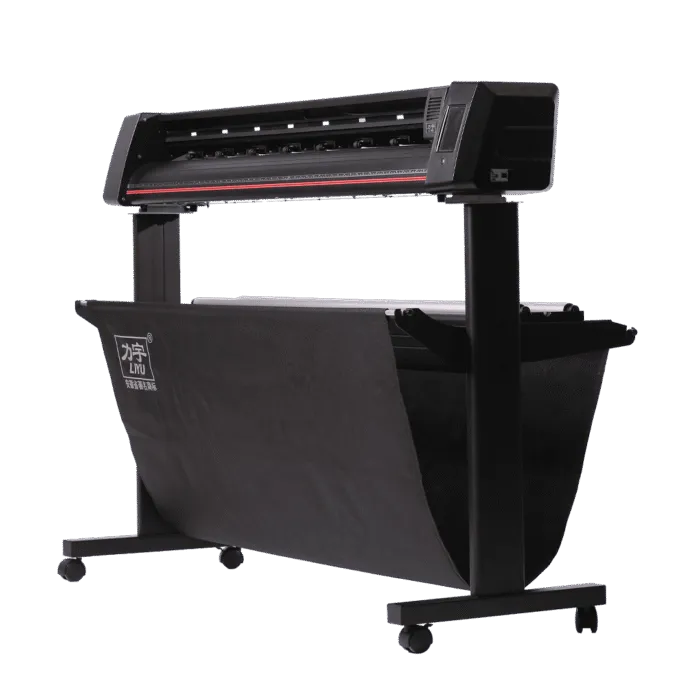 Liyu GF 1521 vinyl cutting plotter with floor stand and media basket