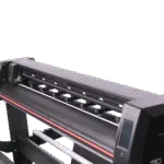 Angled close-up of the Liyu GF 1521 vinyl cutting plotter’s cutting section
