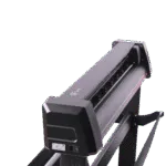 Side detail of the Liyu GF 1521 vinyl cutting plotter