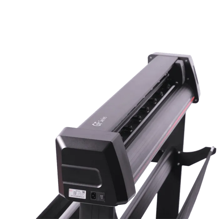 Side detail of the Liyu GF 1521 vinyl cutting plotter
